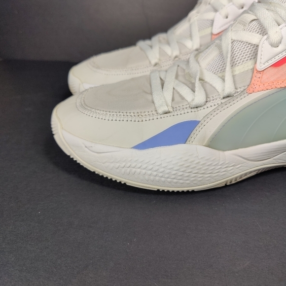 PUMA Court Rider Men\'s Basketball Sneaker White Multicolor Shoes Size 14 main image 8